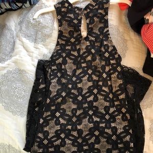 Black and nude dress